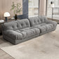 Scandinavian Solid Color Sofa 39.37" Wide Tufted Back Armless Sofa