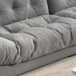Scandinavian Solid Color Sofa 39.37" Wide Tufted Back Armless Sofa