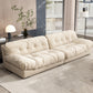 Scandinavian Solid Color Sofa 39.37" Wide Tufted Back Armless Sofa