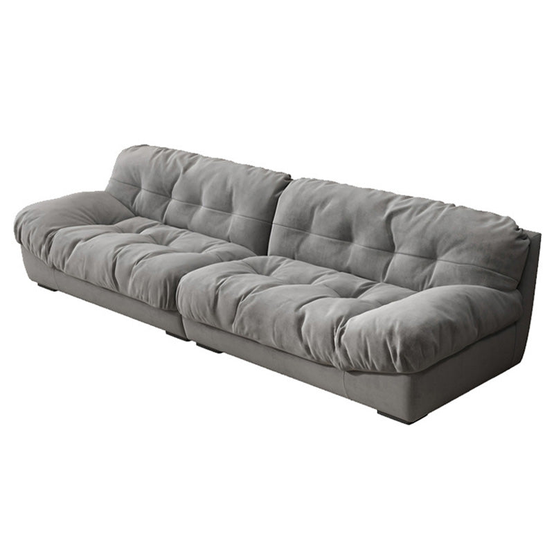 Scandinavian Solid Color Sofa 39.37" Wide Tufted Back Armless Sofa