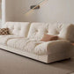 Scandinavian Solid Color Sofa 39.37" Wide Tufted Back Armless Sofa
