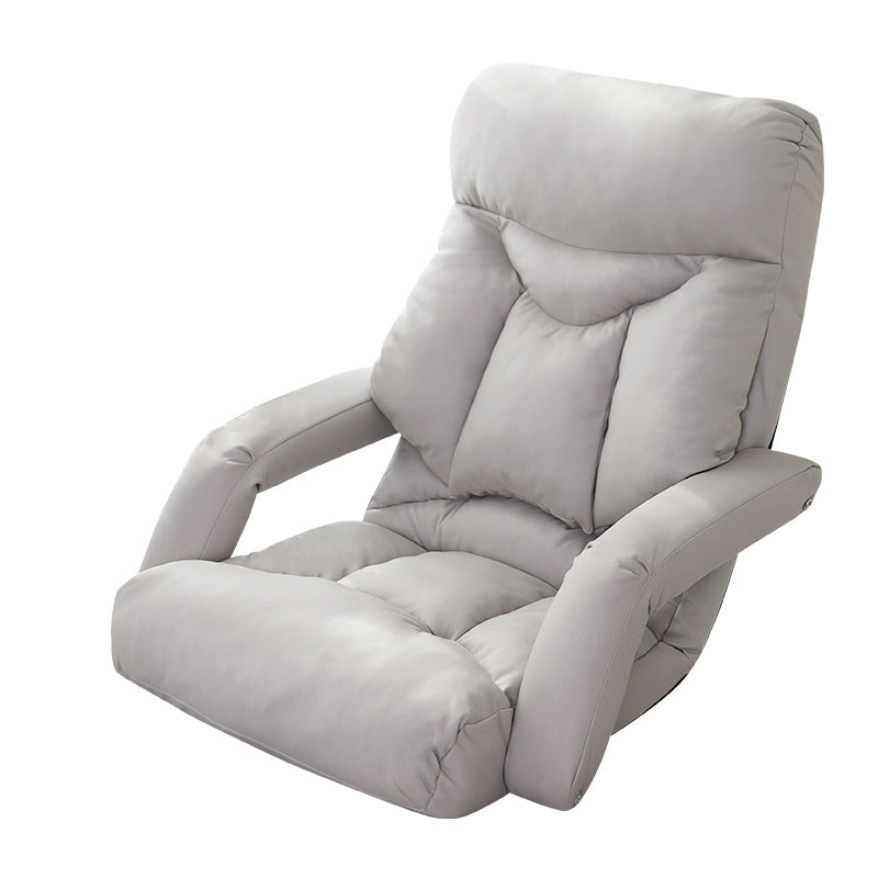 Sedia reclinabile manuale in pelle finta moderna poltrone reclinabili con blocco della posizione