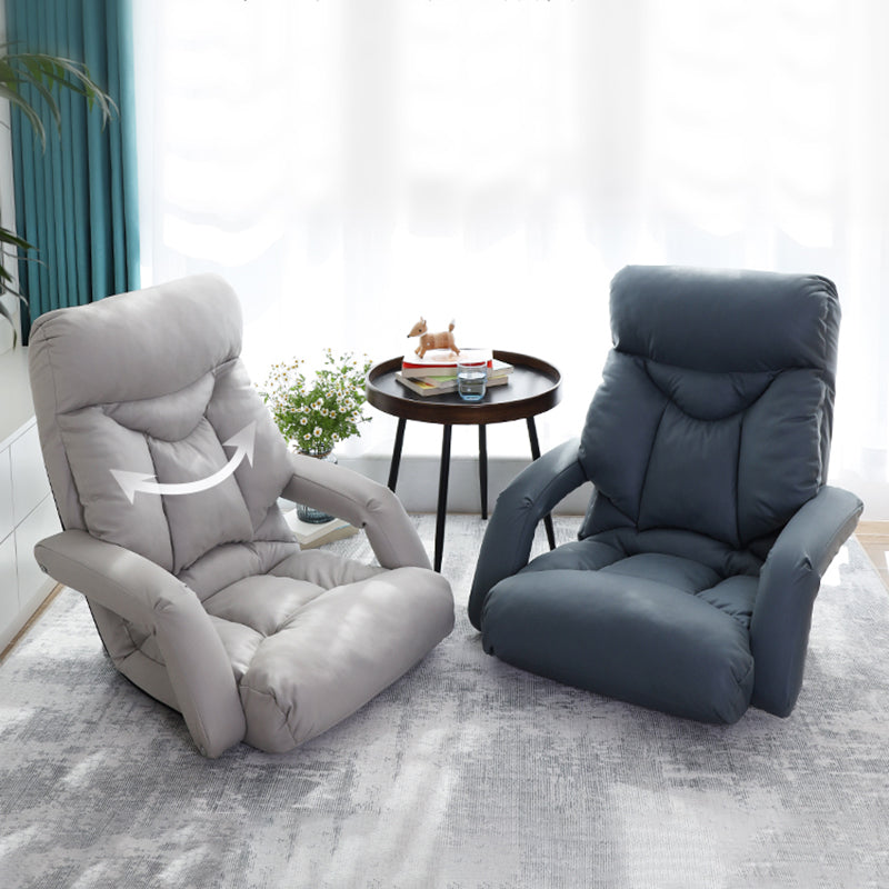 Sedia reclinabile manuale in pelle finta moderna poltrone reclinabili con blocco della posizione