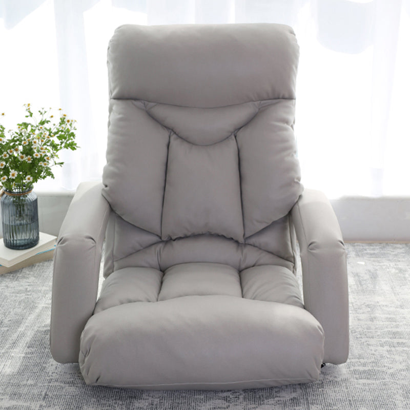 Sedia reclinabile manuale in pelle finta moderna poltrone reclinabili con blocco della posizione