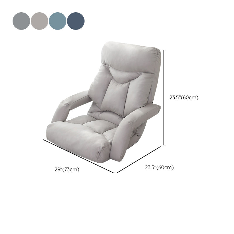 Sedia reclinabile manuale in pelle finta moderna poltrone reclinabili con blocco della posizione