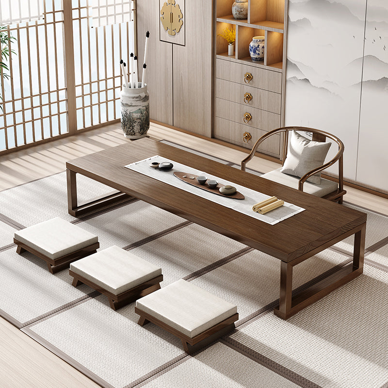 1 Rectangle Coffee Table Solid Wood Sled Single Coffee Table Clearhalo 'Coffee & Accent Tables' 'Coffee Tables' 'coffee_tables' 'furn' 'furn_coffee_tables' 'Furniture' 'Living Room Furniture' 7413583