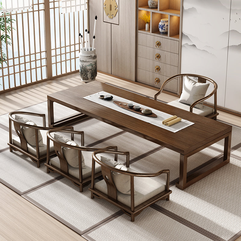 1 Rectangle Coffee Table Solid Wood Sled Single Coffee Table Clearhalo 'Coffee & Accent Tables' 'Coffee Tables' 'coffee_tables' 'furn' 'furn_coffee_tables' 'Furniture' 'Living Room Furniture' 7413585