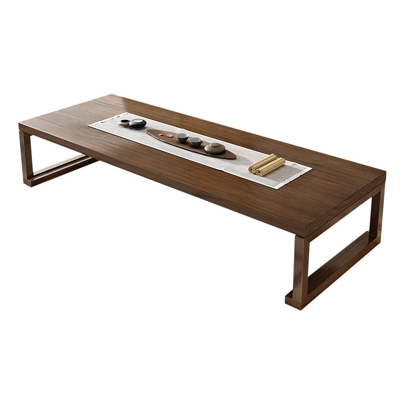 1 Rectangle Coffee Table Solid Wood Sled Single Coffee Table Clearhalo 'Coffee & Accent Tables' 'Coffee Tables' 'coffee_tables' 'furn' 'furn_coffee_tables' 'Furniture' 'Living Room Furniture' 7413586