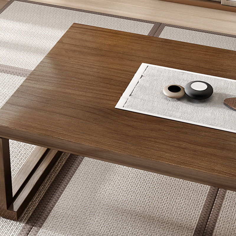 1 Rectangle Coffee Table Solid Wood Sled Single Coffee Table Clearhalo 'Coffee & Accent Tables' 'Coffee Tables' 'coffee_tables' 'furn' 'furn_coffee_tables' 'Furniture' 'Living Room Furniture' 7413587
