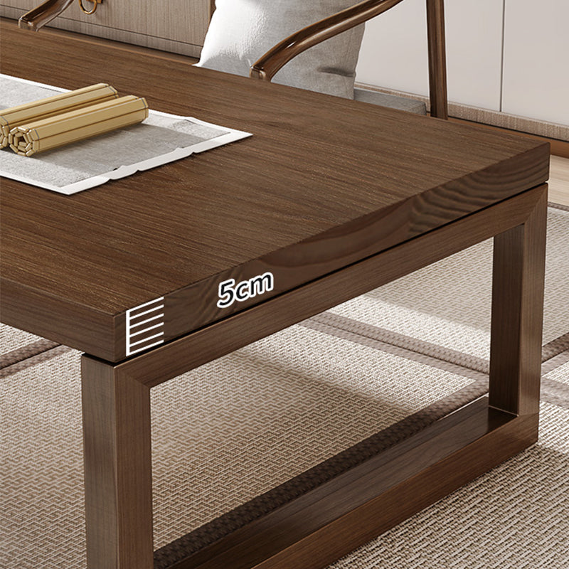1 Rectangle Coffee Table Solid Wood Sled Single Coffee Table Clearhalo 'Coffee & Accent Tables' 'Coffee Tables' 'coffee_tables' 'furn' 'furn_coffee_tables' 'Furniture' 'Living Room Furniture' 7413589