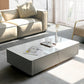 Minimalism Slate Rectangular Coffee Table White Coffee Table Set with Drawer Clearhalo 'Coffee & Accent Tables' 'Coffee Tables' 'coffee_tables' 'furn' 'furn_coffee_tables' 'Furniture' 'Living Room Furniture' 7413601