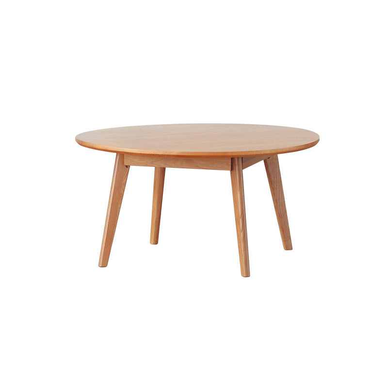 Modernistic Coffee Table Wooden 4 Legs Coffee Cocktail Table for Living Room 31"L x 31"W x 16"H Cherry Wood Clearhalo 'Coffee & Accent Tables' 'Coffee Tables' 'coffee_tables' 'furn' 'furn_coffee_tables' 'Furniture' 'Living Room Furniture' 7413614