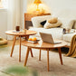 Modernistic Coffee Table Wooden 4 Legs Coffee Cocktail Table for Living Room Clearhalo 'Coffee & Accent Tables' 'Coffee Tables' 'coffee_tables' 'furn' 'furn_coffee_tables' 'Furniture' 'Living Room Furniture' 7413615