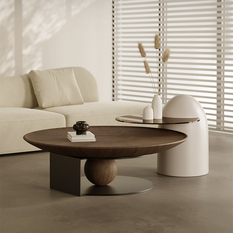 Abstract Coffee or End Table Contemporary Solid Wood Coffee Cocktail Table Clearhalo 'Coffee & Accent Tables' 'Coffee Tables' 'coffee_tables' 'furn' 'furn_coffee_tables' 'Furniture' 'Living Room Furniture' 7413631