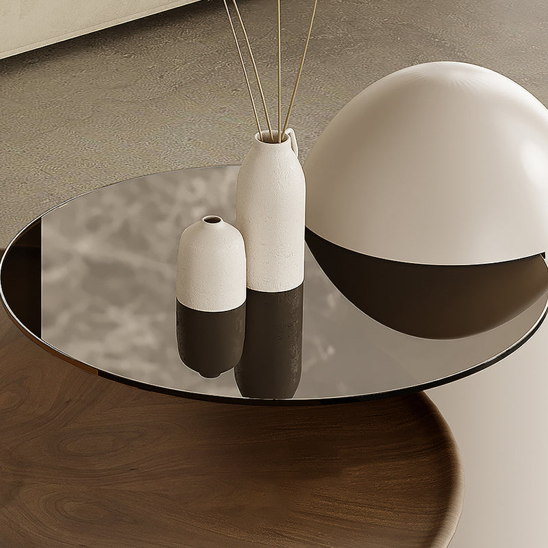 Abstract Coffee or End Table Contemporary Solid Wood Coffee Cocktail Table Clearhalo 'Coffee & Accent Tables' 'Coffee Tables' 'coffee_tables' 'furn' 'furn_coffee_tables' 'Furniture' 'Living Room Furniture' 7413636