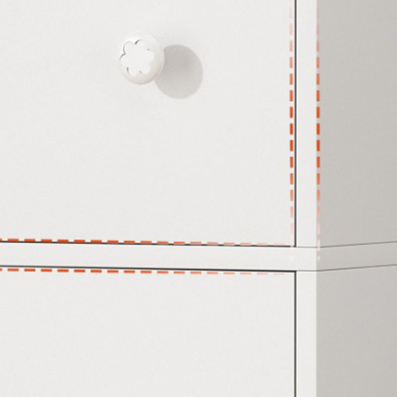 Contemporary Rectangle Accent Cabinet Manufactured Wood Knobs Accent Cabinet