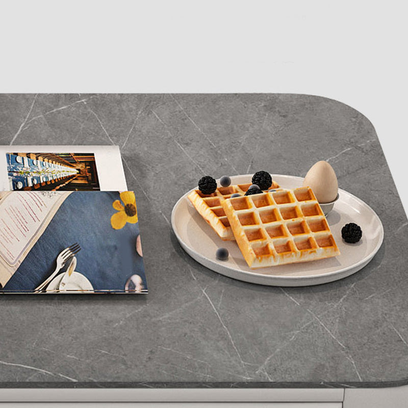 Frame Coffee Table Modern Slate Cocktail Table with Storage Drawers Clearhalo 'Coffee & Accent Tables' 'Coffee Tables' 'coffee_tables' 'furn' 'furn_coffee_tables' 'Furniture' 'Living Room Furniture' 7414251