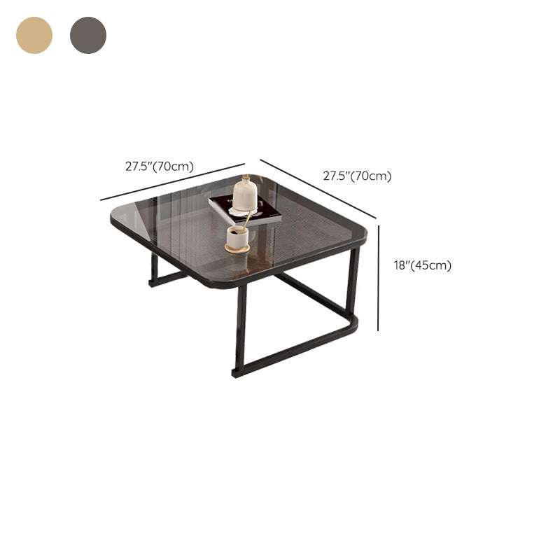 Frame Coffee Table Modern Slate Cocktail Table with Storage Drawers Clearhalo 'Coffee & Accent Tables' 'Coffee Tables' 'coffee_tables' 'furn' 'furn_coffee_tables' 'Furniture' 'Living Room Furniture' 7414263