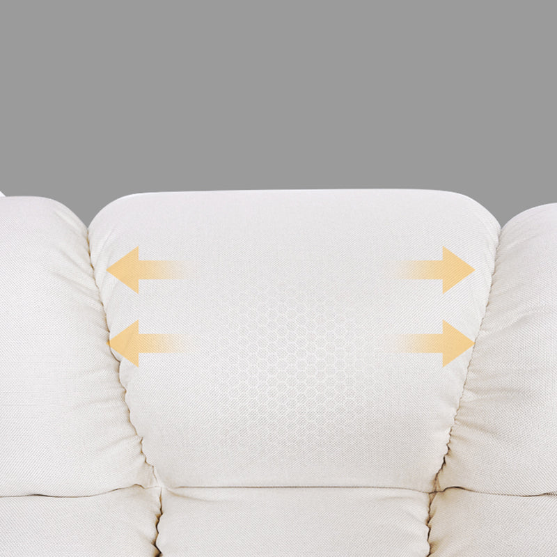 Reclinable de madera de tela escandinava reclinable reclinable de madera reclinable con reposapiés