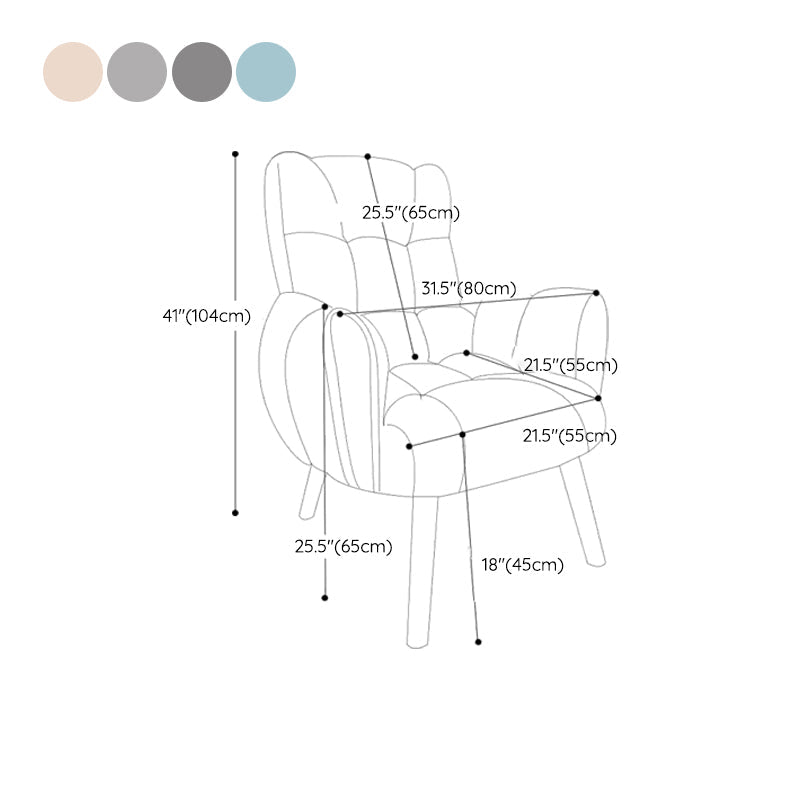 Reclinable de madera de tela escandinava reclinable reclinable de madera reclinable con reposapiés