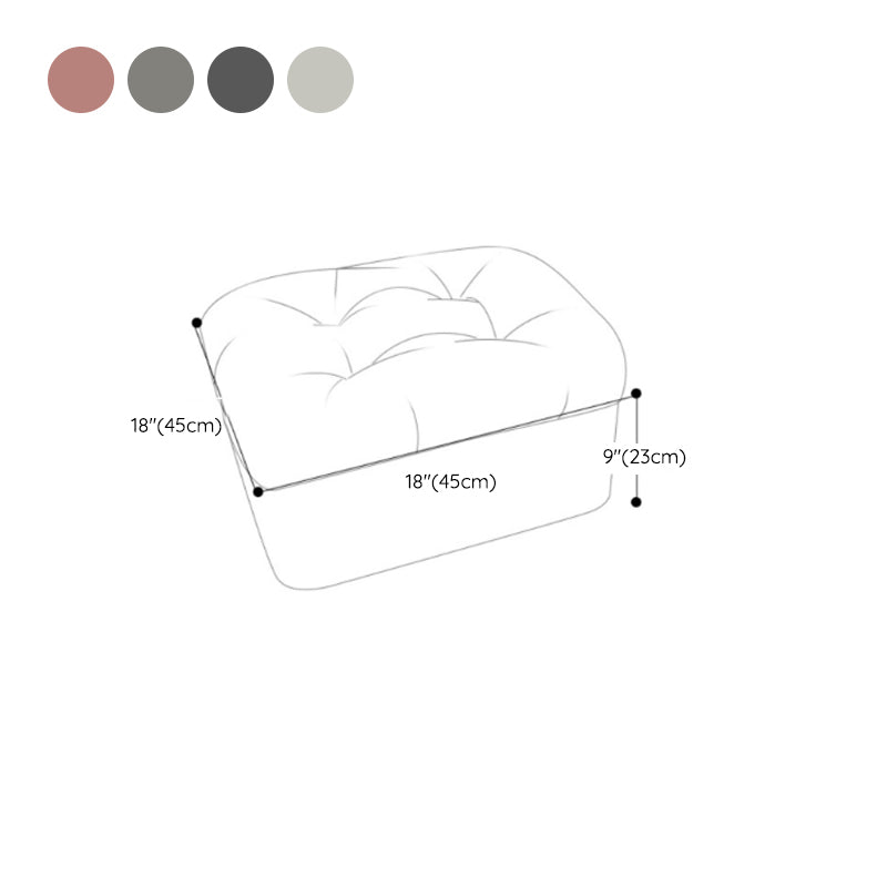 Scandinavian Tufted Single Recliner Chair Wooden Manual Recliner Chair with Footrest Clearhalo 'Chairs & Seating' 'furn' 'furn_recliners' 'Furniture' 'Living Room Furniture' 'Recliners' 7414333