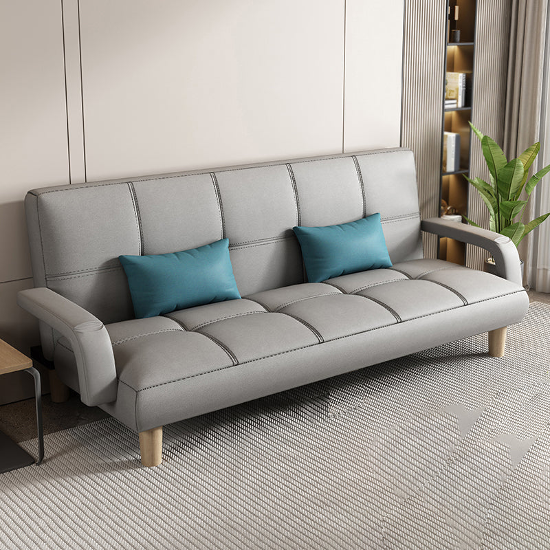 Sofá de sofá cama escandinava Futon Sofá Biscuit Back Futon Sleeper Sofa