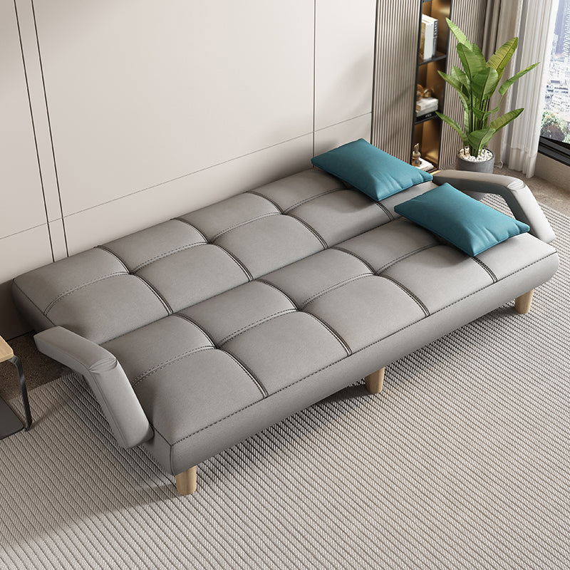 Sofá de sofá cama escandinava Futon Sofá Biscuit Back Futon Sleeper Sofa
