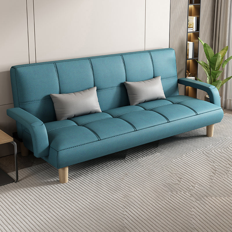 Sofá de sofá cama escandinava Futon Sofá Biscuit Back Futon Sleeper Sofa