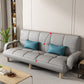Sofá de sofá cama escandinava Futon Sofá Biscuit Back Futon Sleeper Sofa