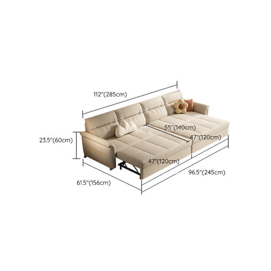 Glam White Futon e Materasso braccia svasate Futon Futon