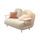 Glam Upholstered Futon and Mattress Pillow Back Folding Futon Frame