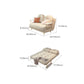 Glam Upholstered Futon and Mattress Pillow Back Folding Futon Frame