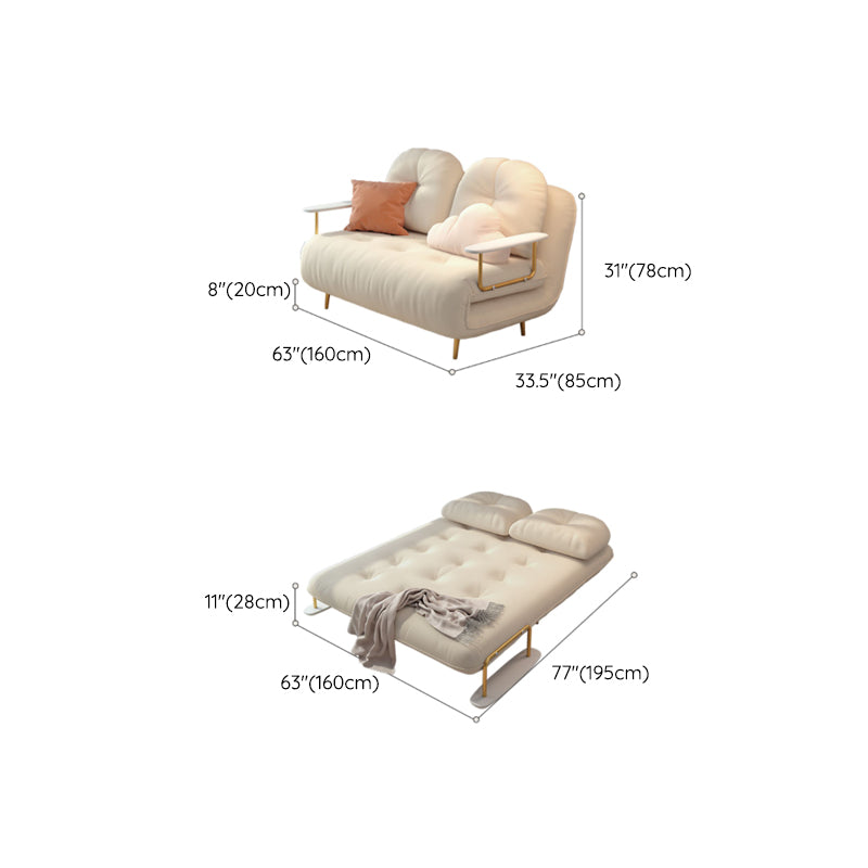 Glam glamour rembourré et matelas oreiller dos pliant futon cadre