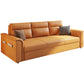 Scandinave Orange Futon and Mattress Arms Futon Sleeper Sanga avec rangement