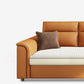 Scandinave Orange Futon and Mattress Arms Futon Sleeper Sanga avec rangement