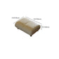 Genuine Leather Loose Back Sofa 31.5" H Beige Tuxedo Arm Sofa