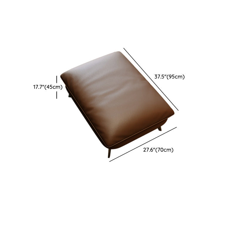 Canapé en cuir authentique marron