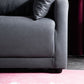 Square Arm Loose Back Sofa 2/3-Seater Nordic Leather Single Cushion Sofa