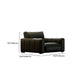 Black Genuine Leather Sofa Mid-Century Modern Square Arm Sofa Clearhalo 'furn' 'furn_sofas' 'Furniture' 'Living Room Furniture' 'Sofa' 'sofas' 7414562