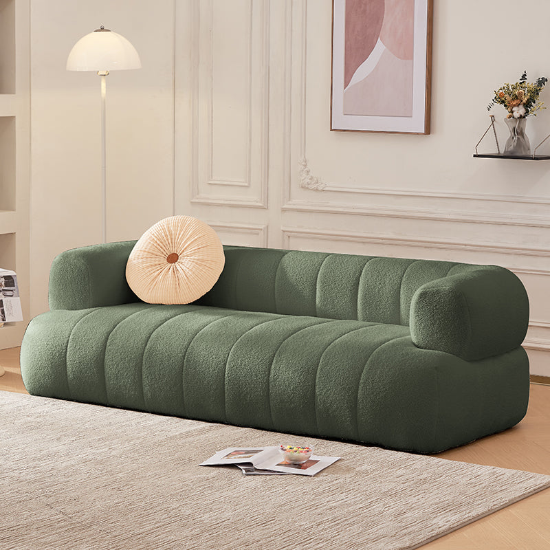 Sofa en laine de bras encastré Scandinave 23,6 "High Sofa avec oreillers