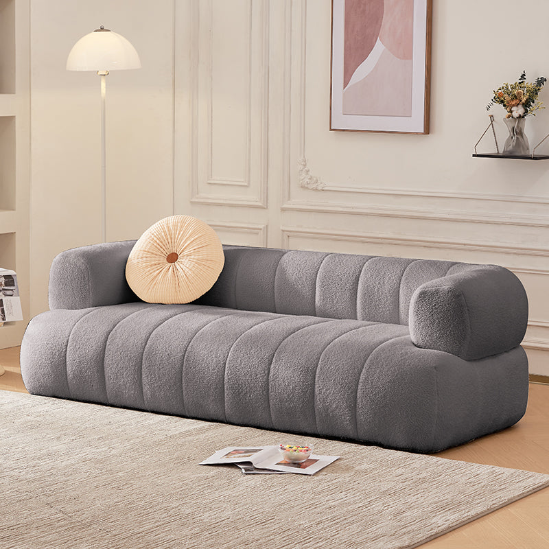 Sofa en laine de bras encastré Scandinave 23,6 "High Sofa avec oreillers