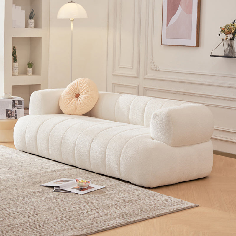 Sofa en laine de bras encastré Scandinave 23,6 "High Sofa avec oreillers