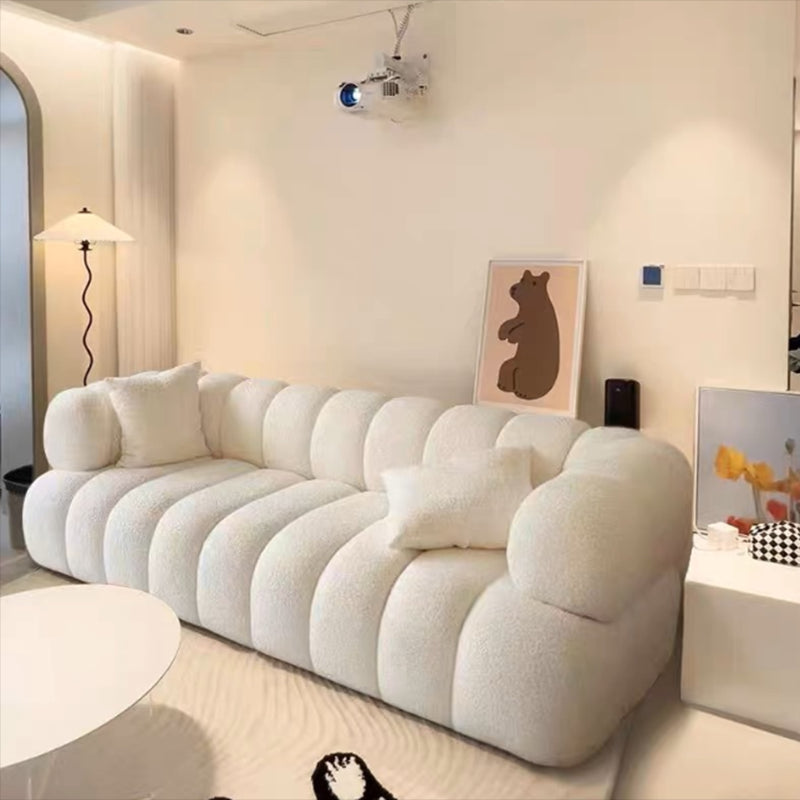 Sofa en laine de bras encastré Scandinave 23,6 "High Sofa avec oreillers