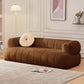 Sofa en laine de bras encastré Scandinave 23,6 "High Sofa avec oreillers
