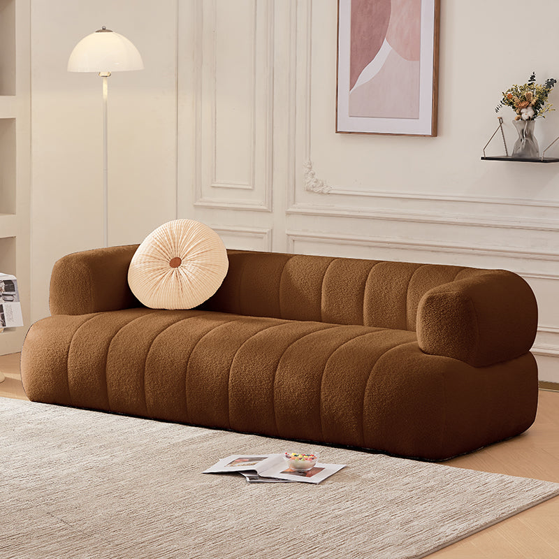 Sofa en laine de bras encastré Scandinave 23,6 "High Sofa avec oreillers