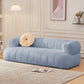 Sofa en laine de bras encastré Scandinave 23,6 "High Sofa avec oreillers