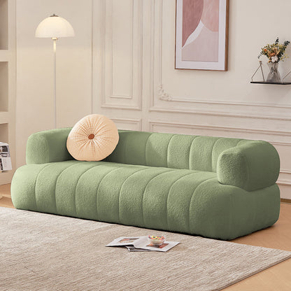 Sofa en laine de bras encastré Scandinave 23,6 "High Sofa avec oreillers