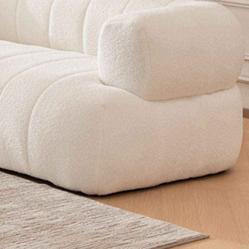 Sofa en laine de bras encastré Scandinave 23,6 "High Sofa avec oreillers