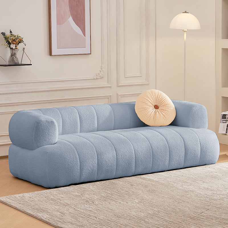 Sofa en laine de bras encastré Scandinave 23,6 "High Sofa avec oreillers