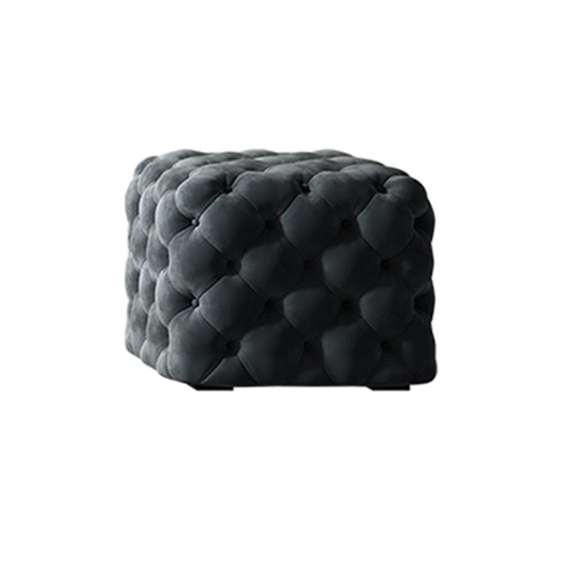 Sof de bras de smoking en cuir authentique 26,8 "H Setrée touflée en bleu